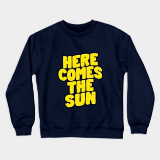 Here Comes the Sun in Lilac and Yellow Crewneck Sweatshirt